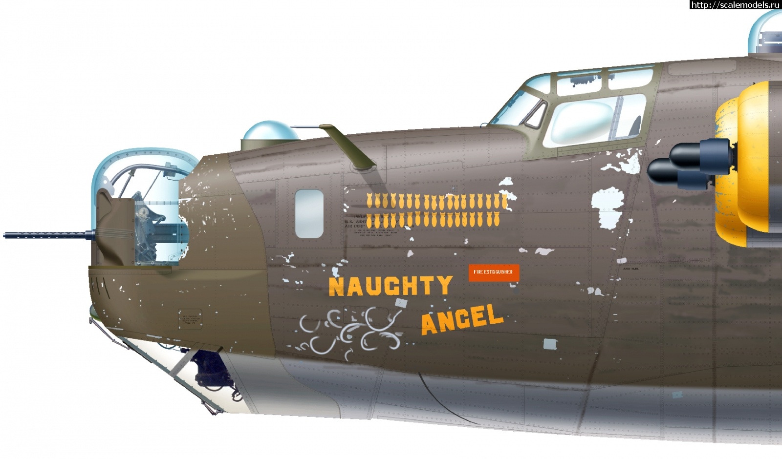 1720228328_52--B-24H-15-FO-42-52318--NAUGHTY-ANGEL--flown-by-1Lt-Howard-E-Stacy-of-the-757th-BS-459th-BG.jpg : #1839039/   Hobby Boss1/48 B-24 ...(#16008) -   