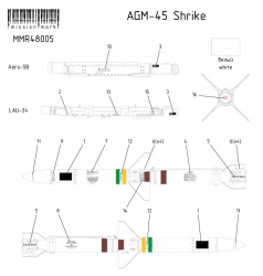   Mission Mark,  AGM-45 Shrike 1/48.