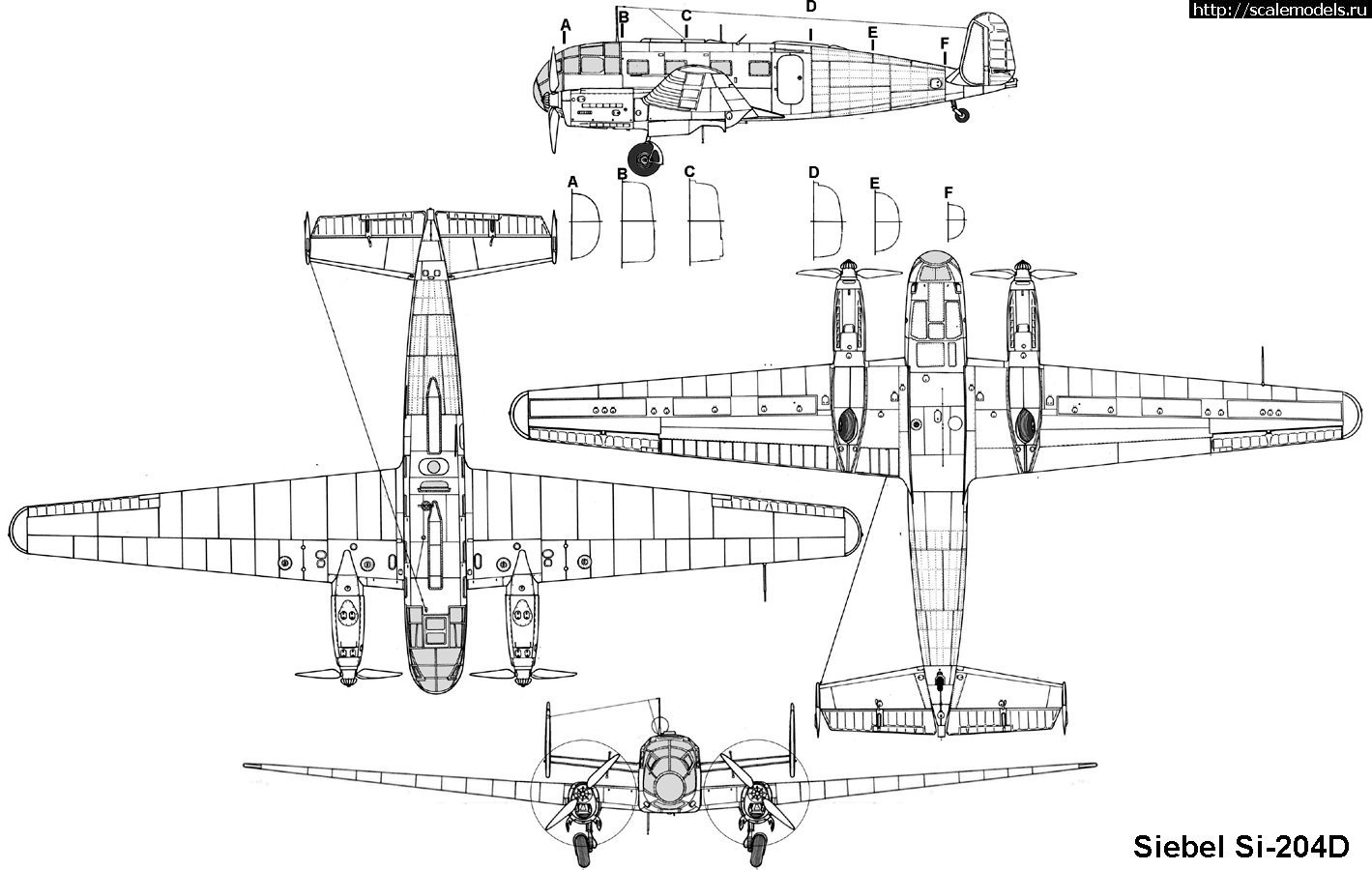 1736527043_siebel_si204d_3v.jpg : #1862894/ NC.701 Martinet / Siebel Si 204 1/48 Special Hobby  