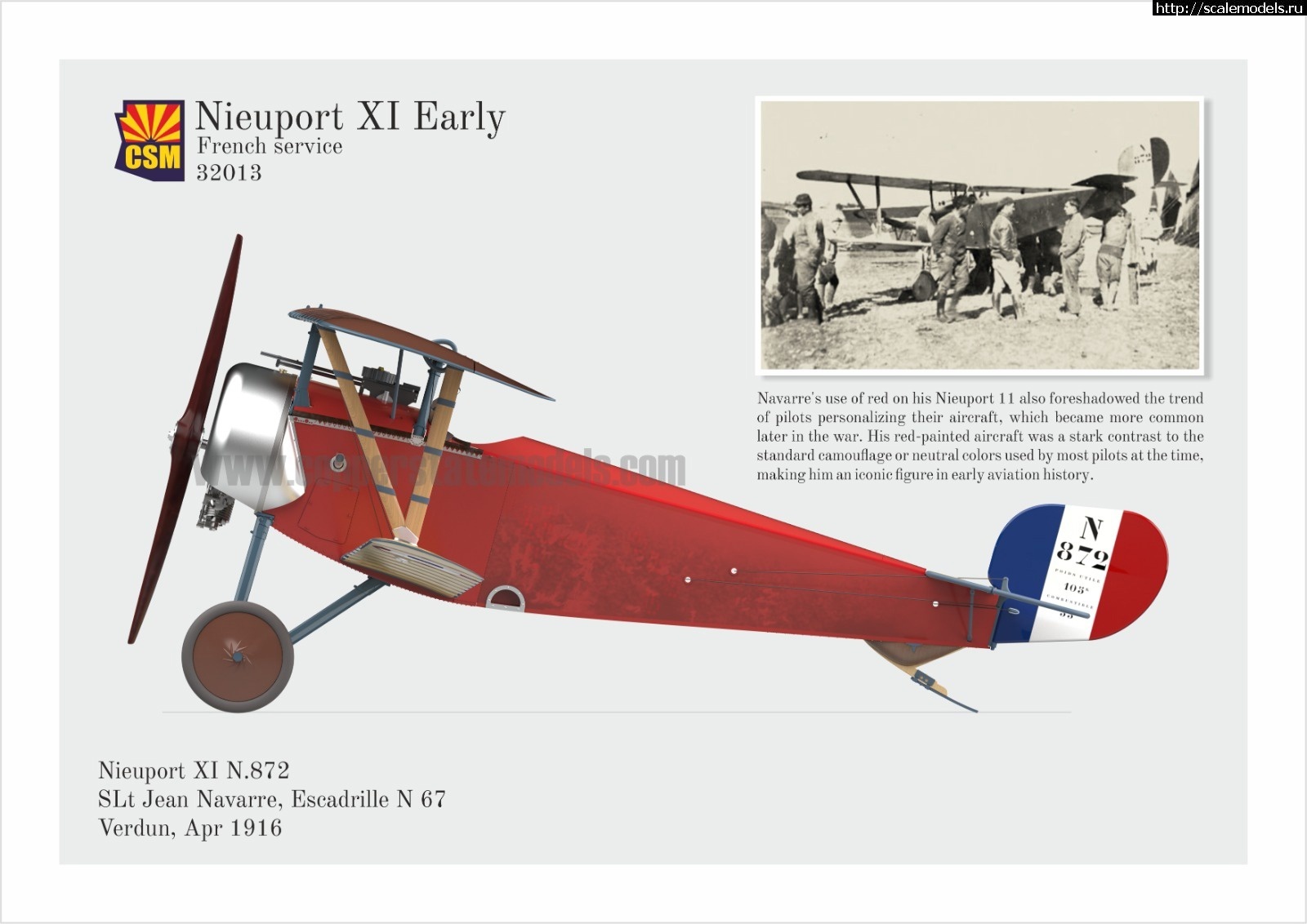 1737665205_JYkptT2ITP8.jpg : Nieuport XI Early (CSM1/32) Jean Navarre  