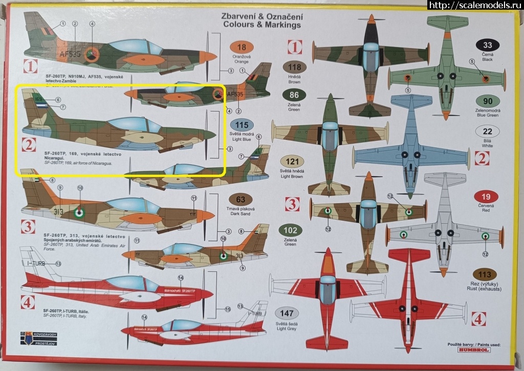 1739945796_1-2.jpg : SIAI SF-260EU & SF-260TP - 1/72  Special Hobby & KP  