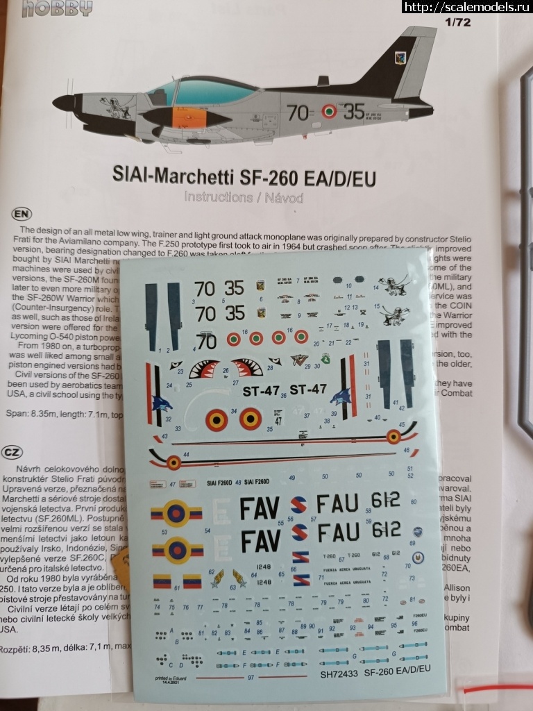 1739948541_1-6.jpg : SIAI SF-260EU & SF-260TP - 1/72  Special Hobby & KP  