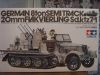  Tamiya 1/35 20mm Flakvierling Sd.kfz 7/1 German 8ton Semitrack 