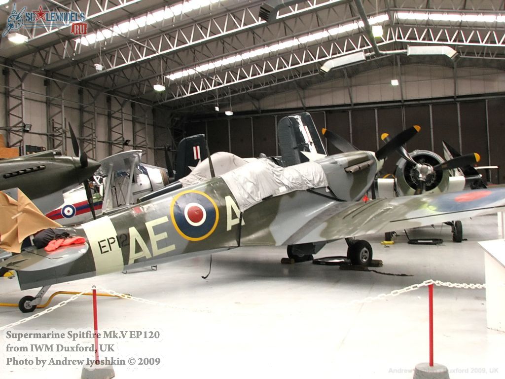 Spitfire Mk.V EP120 (IWM Duxford, UK) : w_spitfireVep120_duxford : 20932