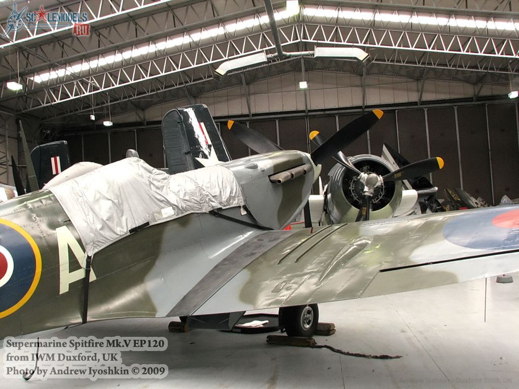 Spitfire Mk.V EP120 (IWM Duxford, UK) : w_spitfireVep120_duxford : 20933