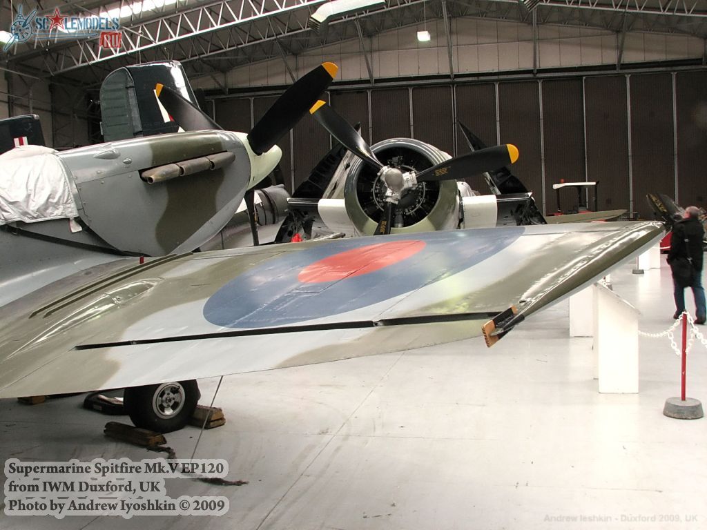 Spitfire Mk.V EP120 (IWM Duxford, UK) : w_spitfireVep120_duxford : 20944