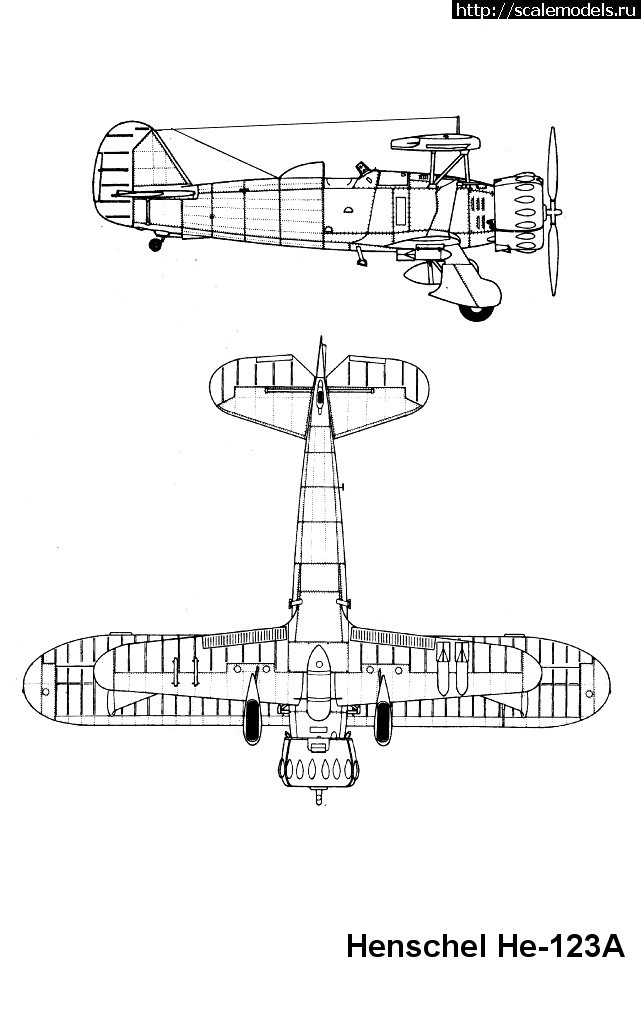 1325790493_hs123_2_3v.jpg : #619045/  Henschel.  1(Hs-123 1/48 Revell+aftermarket)  