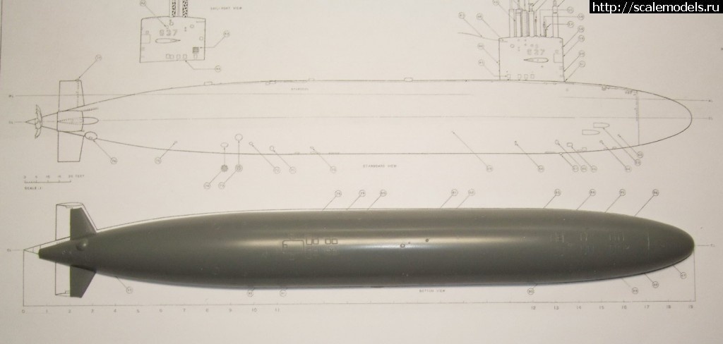 1332690960_DSCF-7981.jpg :  - 1/350 SSN-637 Sturgeon/  - 1/350 SSN-637 Sturgeon(#5065) -   