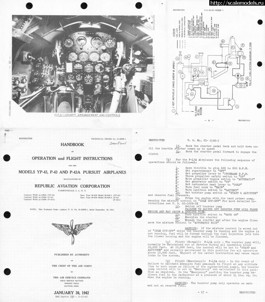 1378498711_P-43-Lancer-manual-001.jpg : #910333/ 1/48 Classic Airframes - Republic P-43 Lancer China AF ������� ����