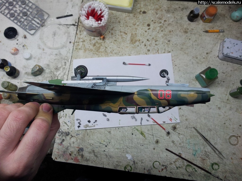 1451938225_20160104_192341.jpg : #1211208/ ���-21�� 1/48 Trumpeter ������� ����