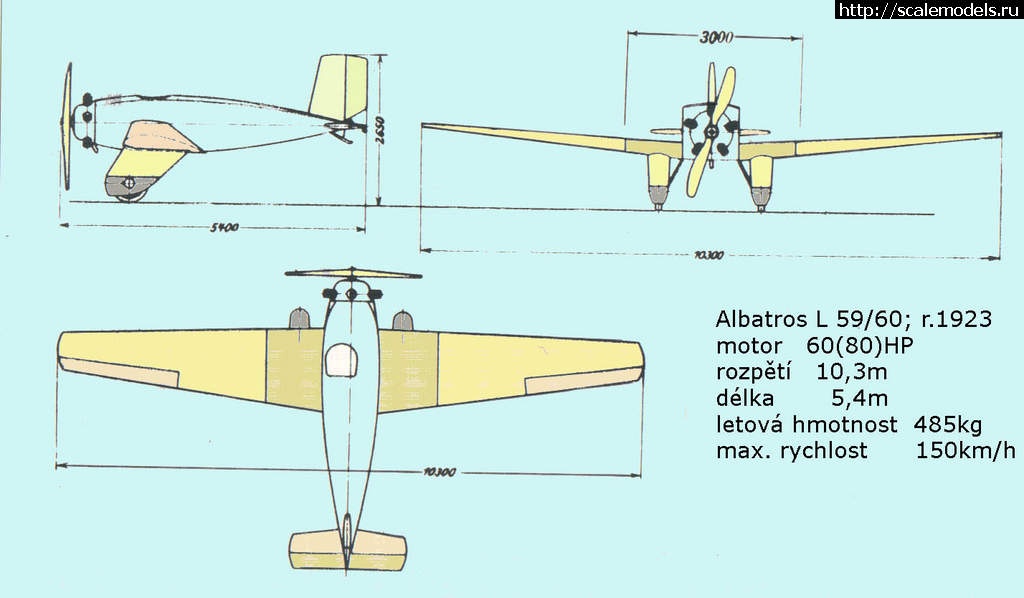 1477252283_Albatros_L59_3view.jpg :  Albatros L.59 1/72  