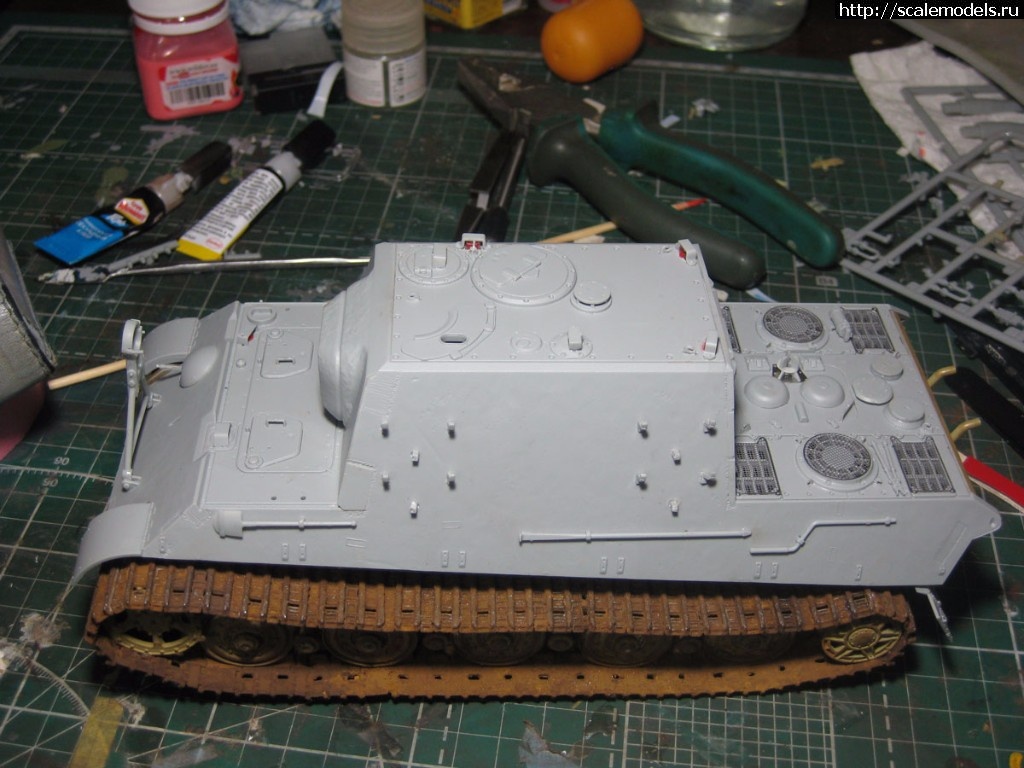 1509991445_IMG_8648.JPG : #1429237/ Sd.Kfz.186 Jagdtiger w\12.8 cm PaK 80(L/66)Dragon1\35   