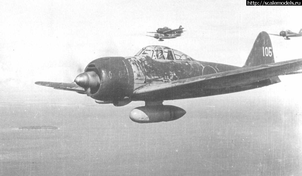 1523731477_A6M3-M22-251Kokutai-UI105-Hiroyoshi-Nishisawa-Rabaul1943-25less.jpg : Tamiya 1/48 Mitsubishi A6M3/3a Zero Fighter (ZEKE) #61108/ Tamiya 1/48 Mitsubishi A6M3/3a Zero ...(#12021) - ���������� ������� ����