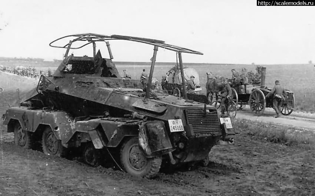1545596475_Destroyed_SdKfz_232_armoured_radio_vehicle.jpg : #1523974/ Tamiya 1/48 Sd.Kfz.232 - ������ ������� ����