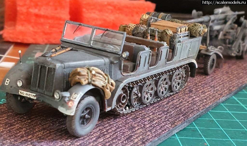 1651083881_20220427_071258.jpg : #1736906/ 1/72 Sd.Kfz.7 Orange Hobby+Flak18(+Hasegava)  