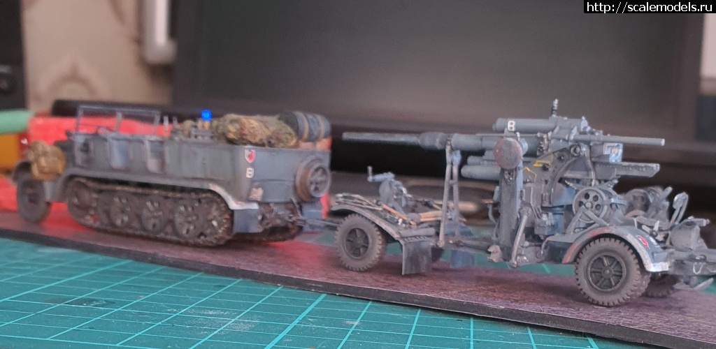 1651083882_20220427_071340.jpg : #1736906/ 1/72 Sd.Kfz.7 Orange Hobby+Flak18(+Hasegava)  