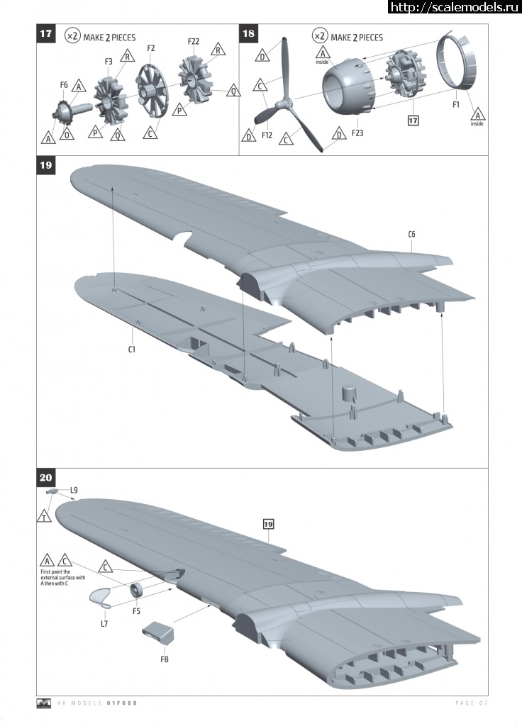 1665513655_HKM-148-B-25J-Mitchell-01F008-instructions-7.jpg : #1757098/  Hong Kong (HK) Models 1/48 B-2...(#15628) -   