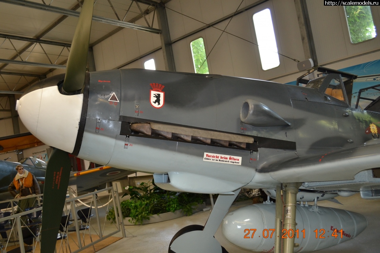 1766075734_DSC_0292.jpg : Messerschmitt Bf-109G-2, Luftfahrtmuseum Hannover-Laatzen (2 �����) ������� ����