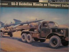  Trumpeter 1/35 Sa-2 Guideline missile on transport trailer
