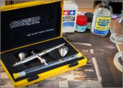 Обзор-сравнение аэрографов H&S Evolution 2in1 и Inked Katana