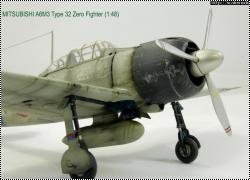 Tamiya 1/48 A6M3 Type 32 Zero Fighter