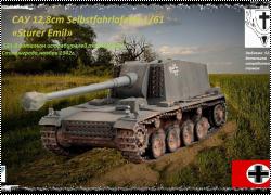Trumpeter 1/35 German 12.8cm Selbstfahrlafette L/61 Sturer Emil