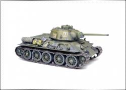 Звезда 1/72 Т-34-76 з-д №183 выпуска осени 43-го.