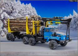 1/72 Урал-432010 лесовоз вездеход с манипулятором