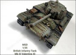 MSD 1/35 British Infantry Tank Mk III Valentine XI