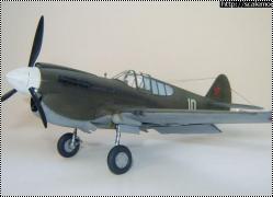 Academy 1/72 P-40E Kittyhawk белая 10 Б.Ф.Сафонова