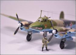 Звезда 1/72 Пе-2 командир Добыш