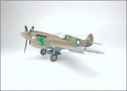 Academy 1/72 P-40E, б/н 80, Capt. Joseph J. Kruzel