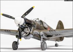 Eduard 1/48 P-40E Warhawk c красными звездам