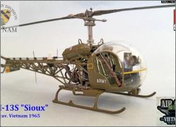 Italeri 1/72 OH-13S Sioux, Vietnam 1965