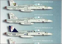 Обзор декали Flying Leathernecks F/A-18C(A) Hornet VMFA-122