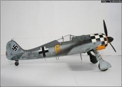 Tamiya 1/48 FW-190A4 - Клетчатый нос из JG1
