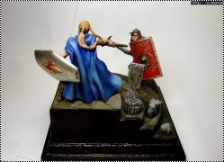 Myrmidon Miniatures Elf, Concolitanus & Orc, Grakus of the X legion