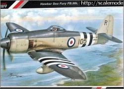 Сравнение 1/72 Sea Fury - Special Hobby и Trumpeter