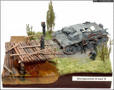 Диорама 1/35 Sturmgeschutz III Ausf.B - не туда приехали.