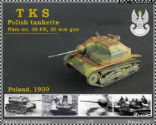 First to Fight 1/72 TKS tankette, 20 mm cannon