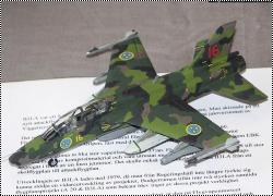 Шведский самолет SAAB 38 (B3LA) в масштабе 1/72 и 1/48.