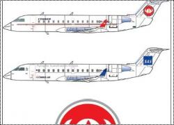  / SAS   CRJ-200   1/72  1/144.
