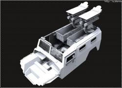 Звезда показала первые 3д рендеры ГАЗ Тигр с ПТРК Корнет в 1/35