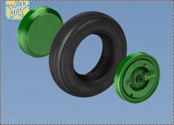 Колеса Миг-25, 1/48, NorthStar Models