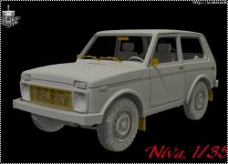 Анонс Balaton Modell 1/35 ВАЗ-2121 Нива - 3d-рендеры