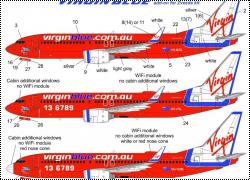   UpRise 1/144 Boeing 737-800 Virgin Blue