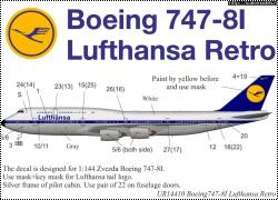  UpRise: Lufthansa   Boeing 747-8I ( 1:144)