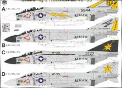  UpRise: F-4J Phantom-II VF-33 Tarsiers (1/48  1/72)