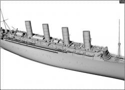 Анонс Комбриг 1/700 трансатлантический лайнер RMS Lusitania - 3D-рендеры