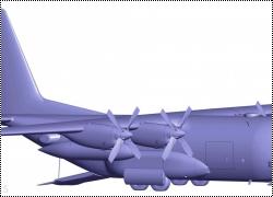   1/72 Lockheed C-130H Hercules - 3D-